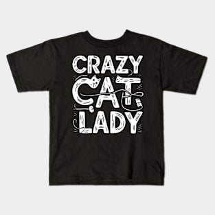 Crazy Cat lady Kids T-Shirt